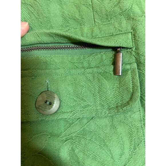 Coldwater Creek Green Jacket W18 100% Cotton Lining Women's Outerwear - Picture 9 of 10